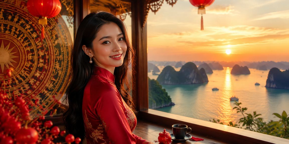Ly cà phê bên vịnh Hạ Long minh họa kiểm tra thanh toán casino tại Việt Nam