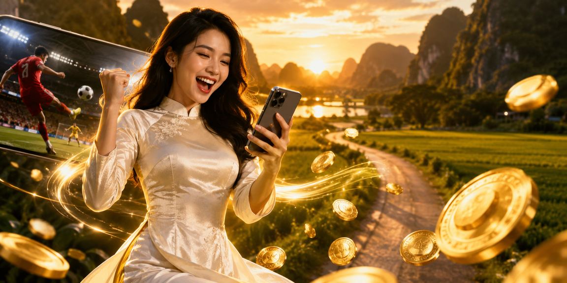 Người dùng tại Ninh Bình xem thông tin VIP trên điện thoại trong bối cảnh giải trí